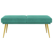 Dubbel Laagige Bank Turquoise 120 x 45 x 46 cm Fluweel