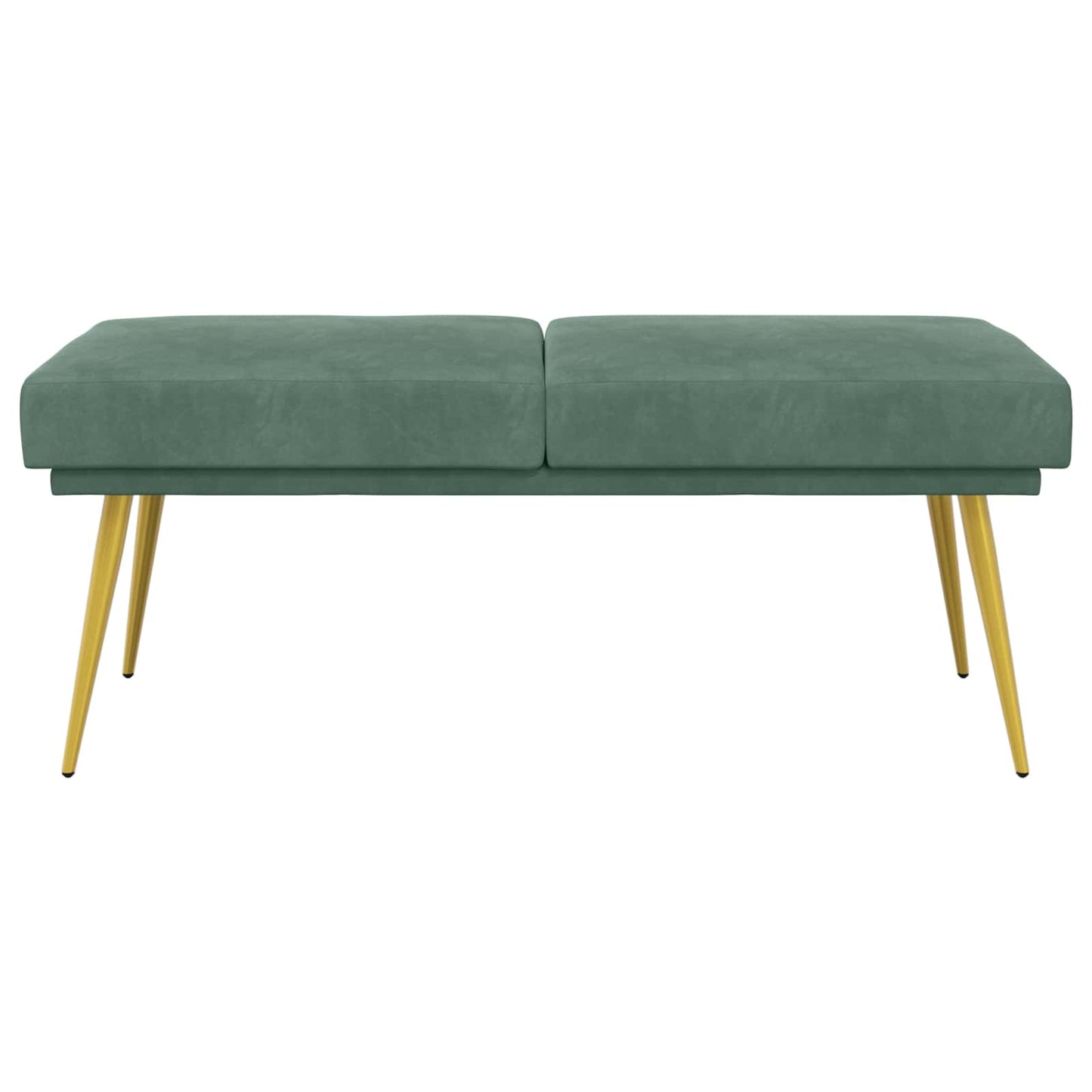 Dubbel Laagige Bank Zeegroen 120 x 45 x 46 cm Fluweel