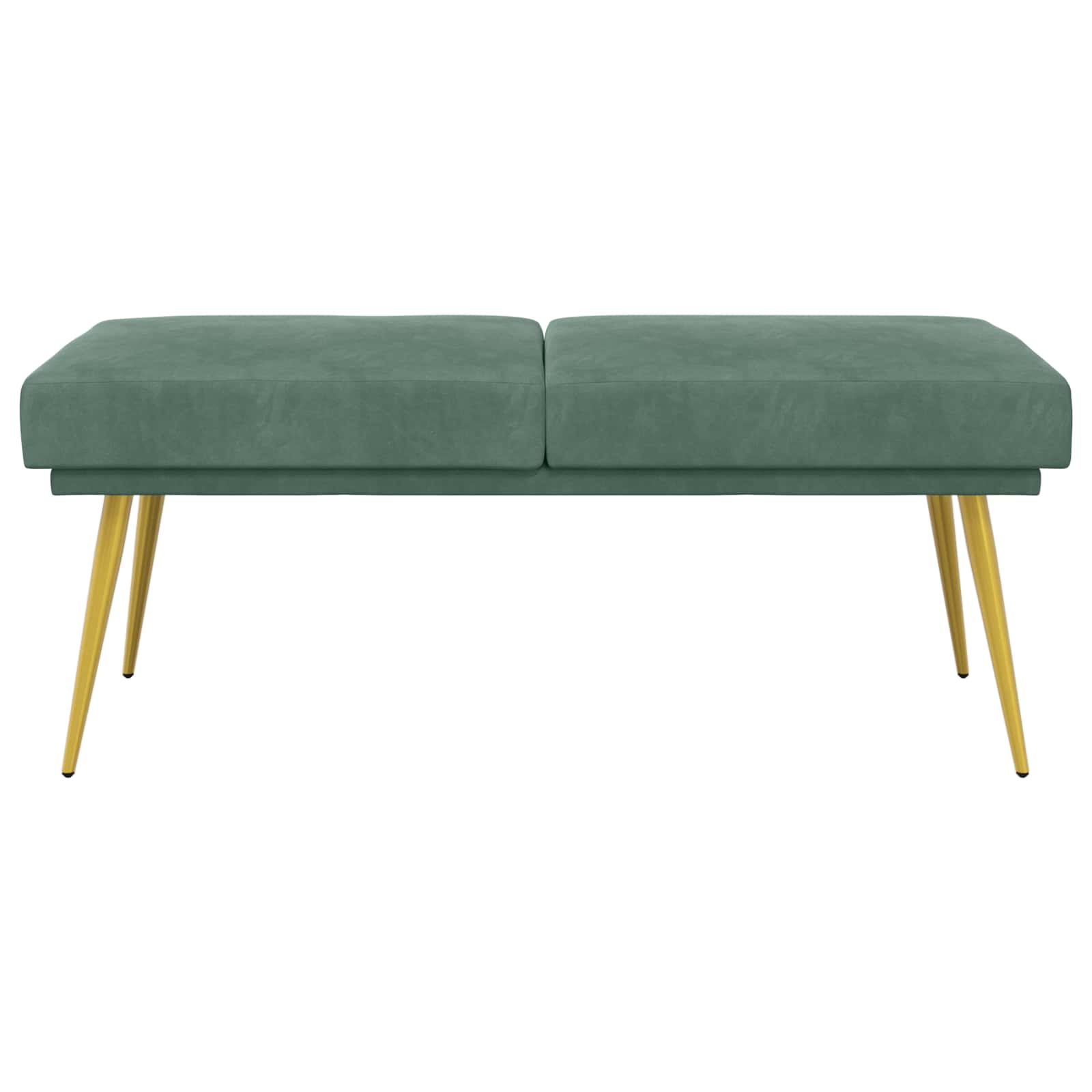 Dubbel Laagige Bank Zeegroen 120 x 45 x 46 cm Fluweel