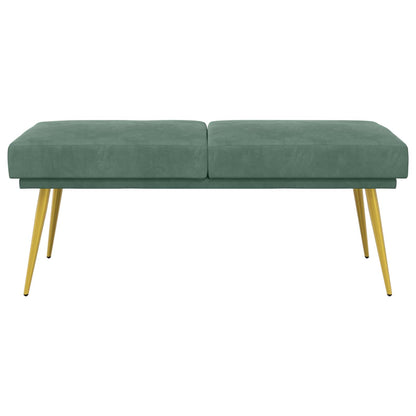 Dubbel Laagige Bank Zeegroen 120 x 45 x 46 cm Fluweel