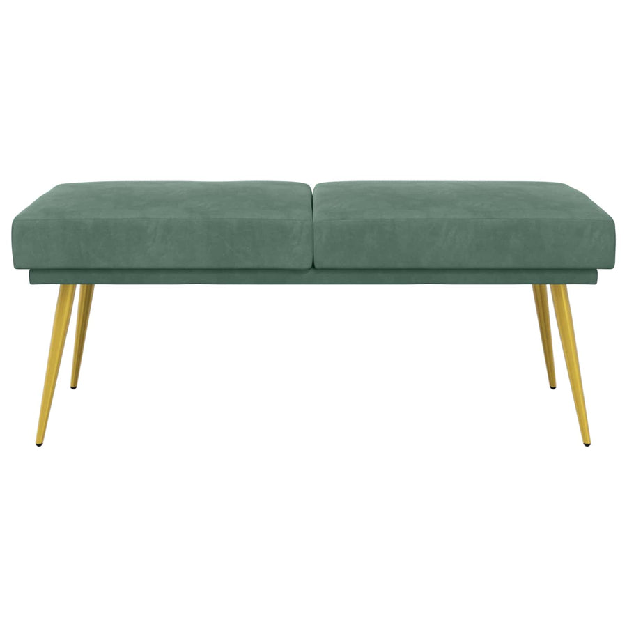 Dubbel Laagige Bank Zeegroen 120 x 45 x 46 cm Fluweel