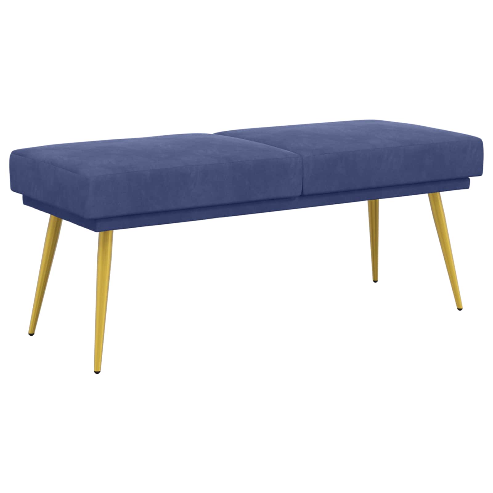 Dubbel Laagige Bank Politieblauw 120 x 45 x 46 cm Fluweel