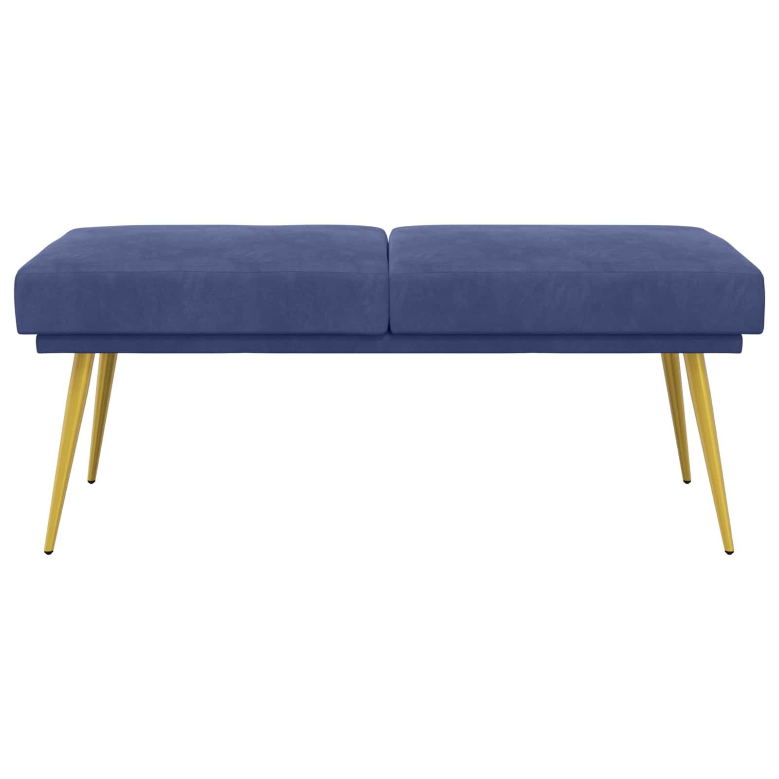 Dubbel Laagige Bank Politieblauw 120 x 45 x 46 cm Fluweel