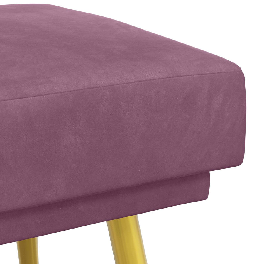 Dubbel Laagige Bank Paars 120 x 45 x 46 cm Fluweel