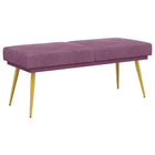 Bank paars 120x45x46 cm fluweel