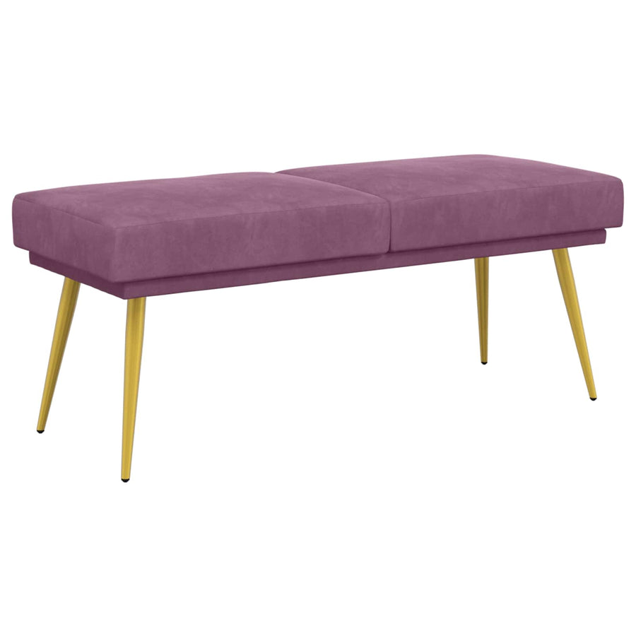 Dubbel Laagige Bank Paars 120 x 45 x 46 cm Fluweel