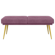 Dubbel Laagige Bank Paars 120 x 45 x 46 cm Fluweel