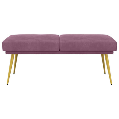 Dubbel Laagige Bank Paars 120 x 45 x 46 cm Fluweel