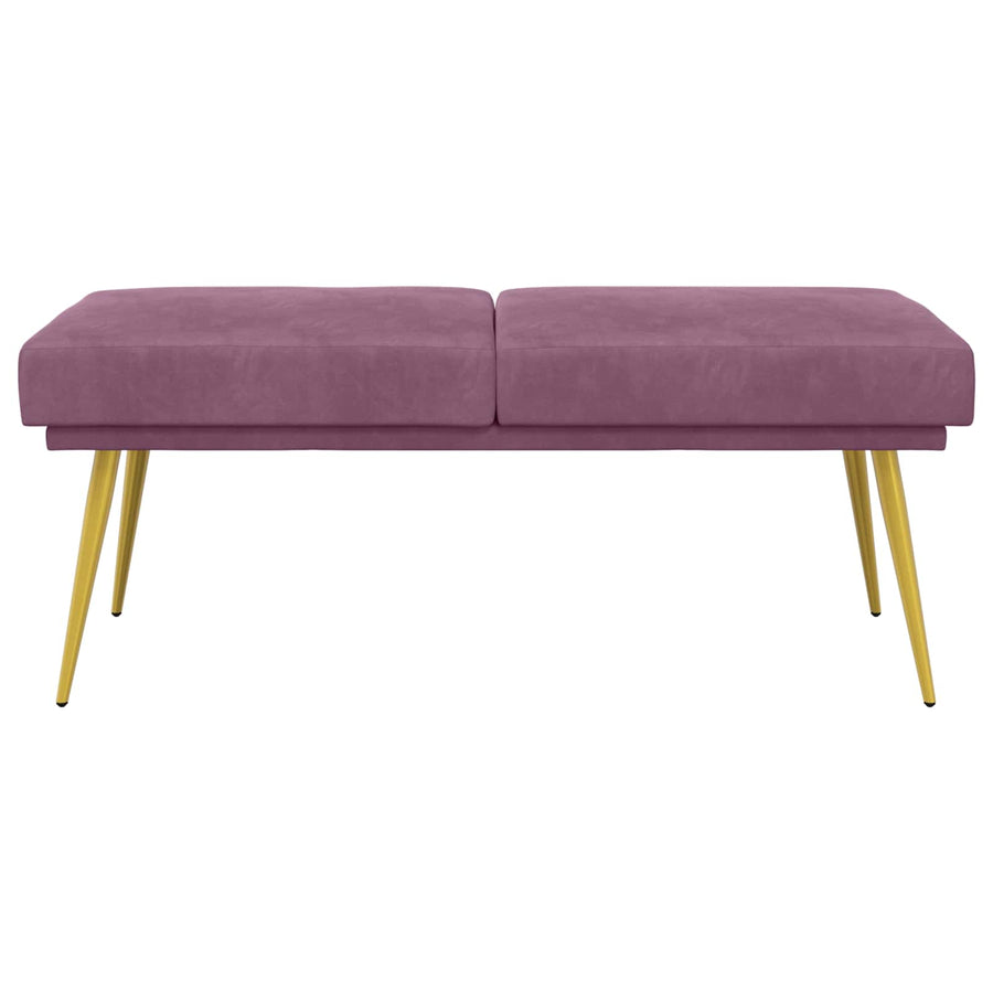 Dubbel Laagige Bank Paars 120 x 45 x 46 cm Fluweel
