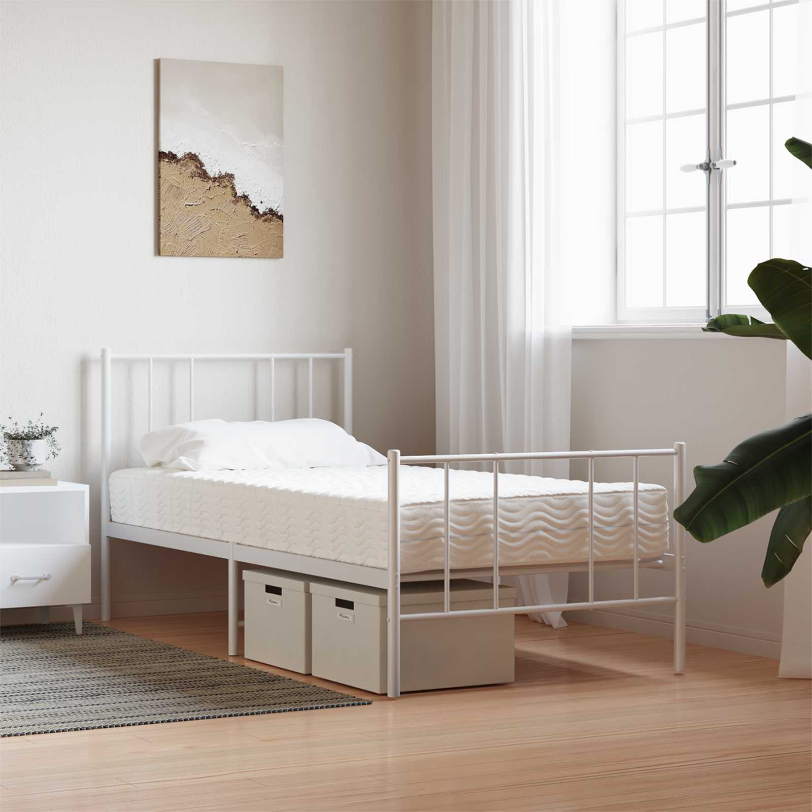 Schuimmatras H2 en H3 75 x 190 cm Wit