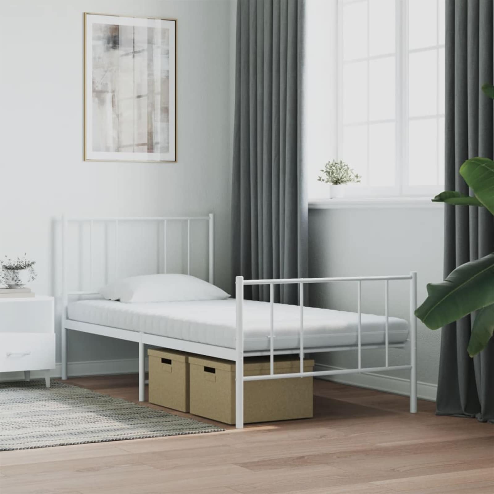 Schuimmatras 75 x 190 cm Wit