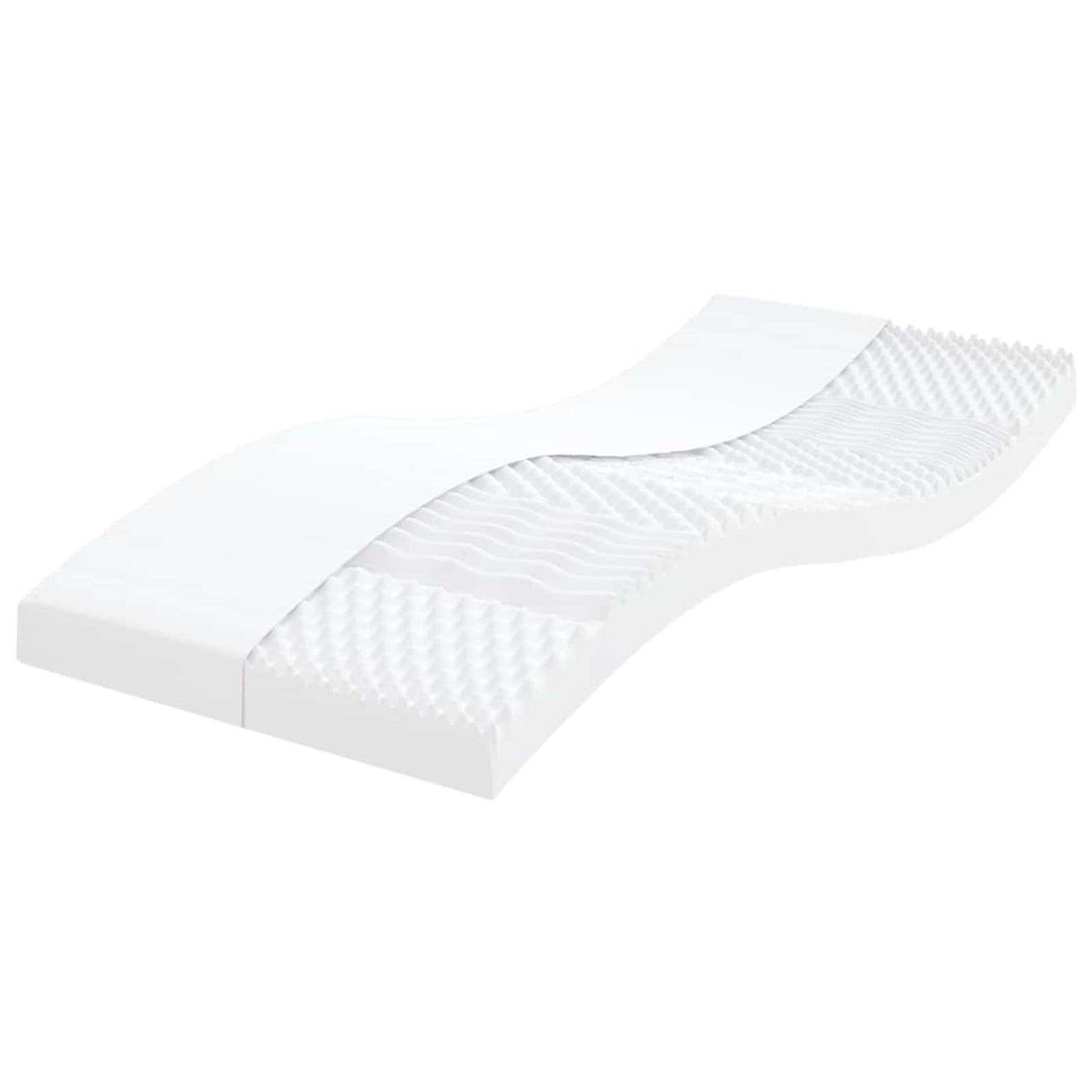 Schuimmatras 75 x 190 cm Wit