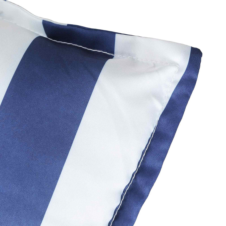 Tuinkussen 6 st Blauw en Wit 120 x 50 x 7 cm Stof