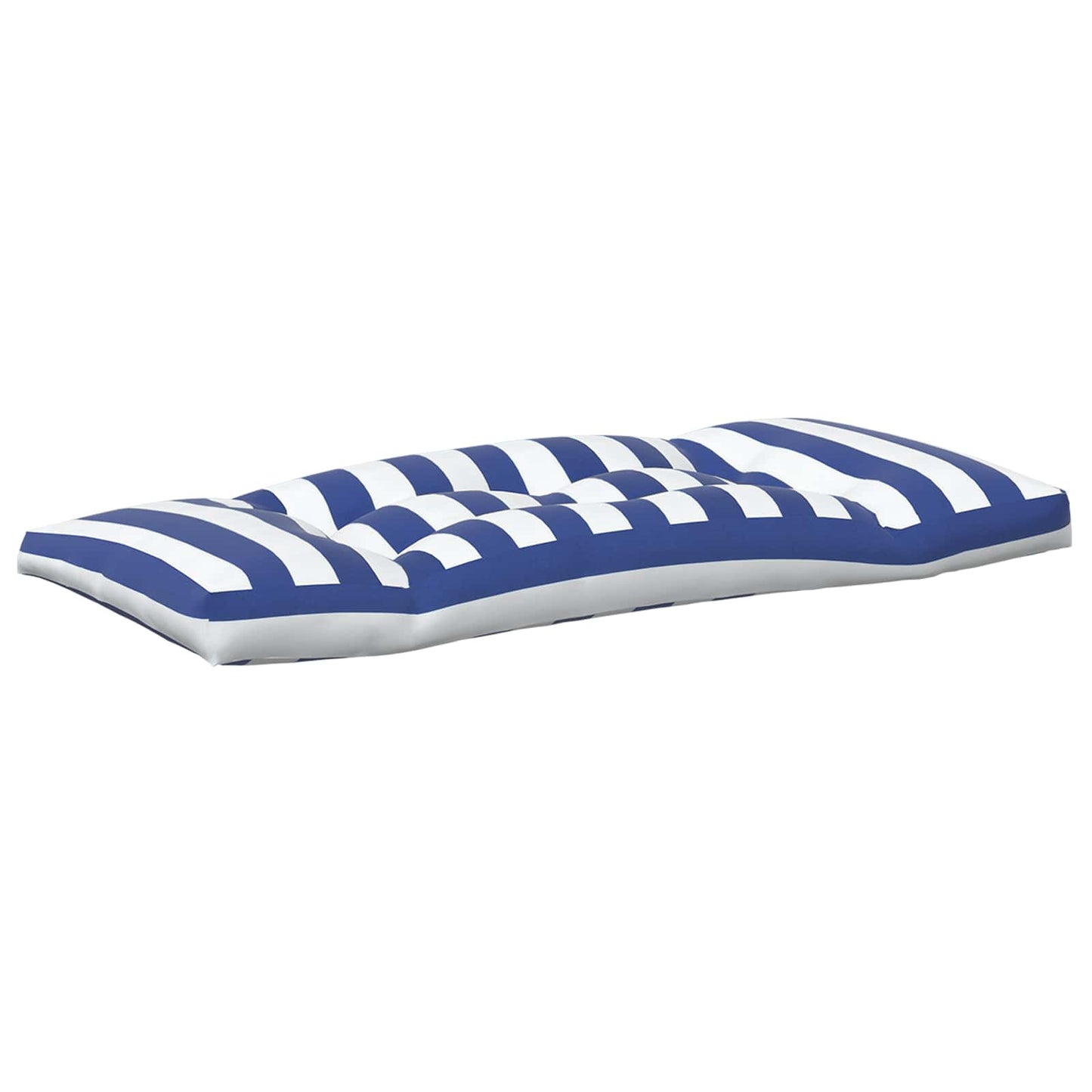 Buiten Kussen 3 pcs Blauw en Wit 103 x 58 x 10 cm Stof