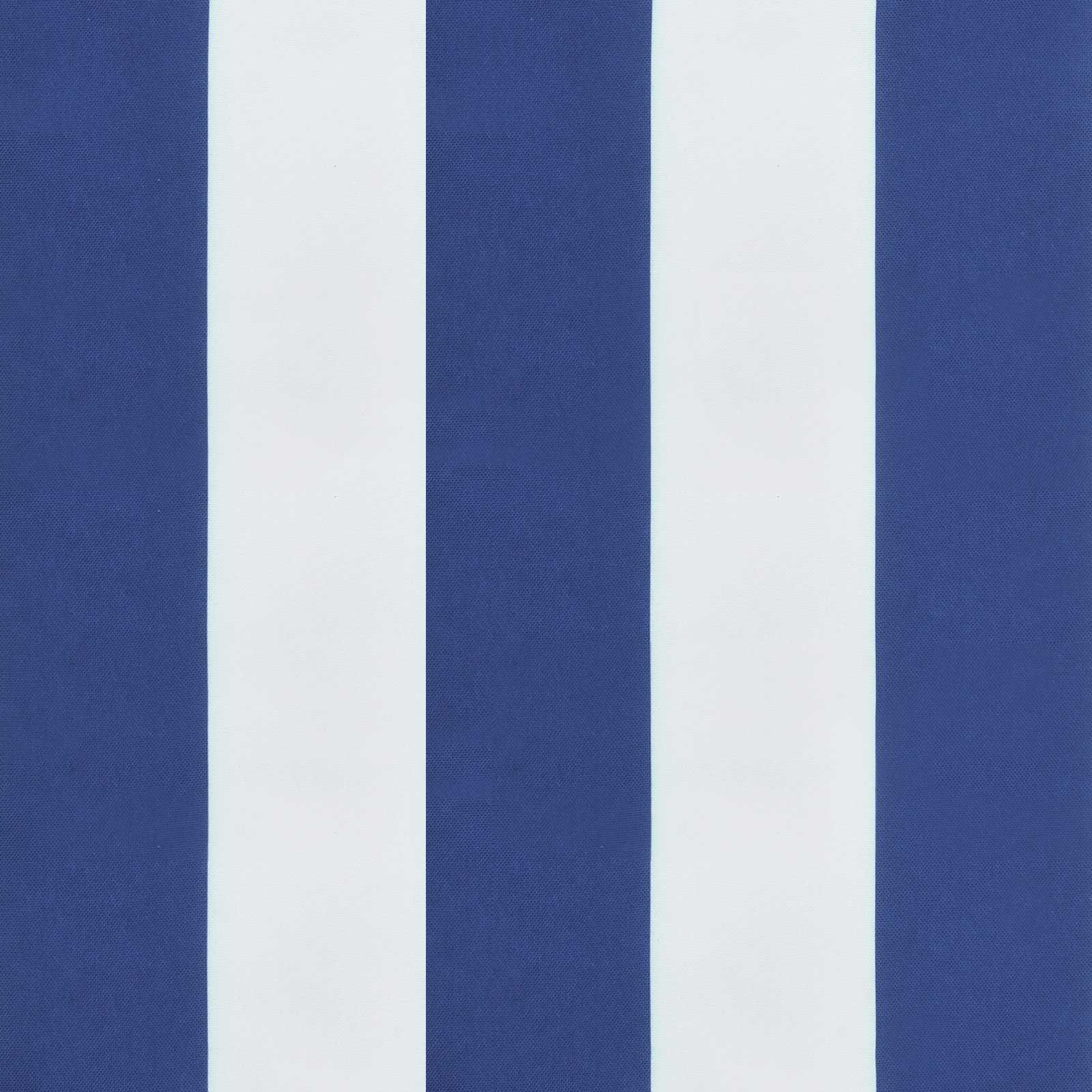 Buiten Kussen 3 pcs Blauw en Wit 103 x 58 x 10 cm Stof