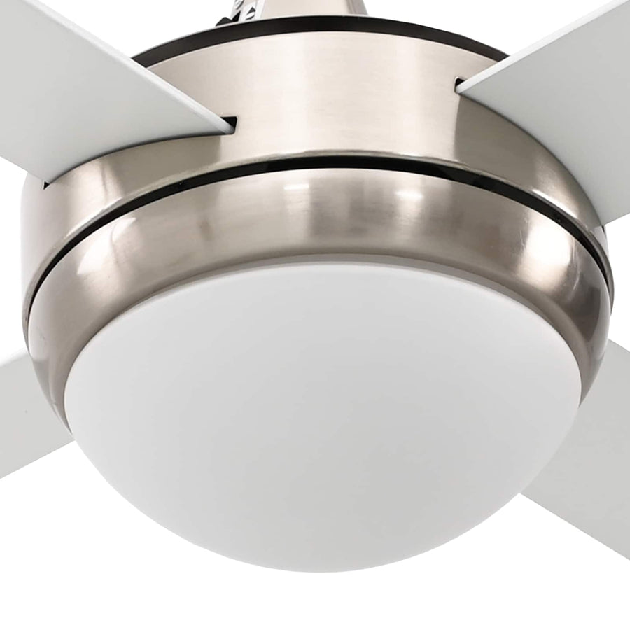 Plafondventilator met licht en afstandsbediening Ø 130 cm Wit