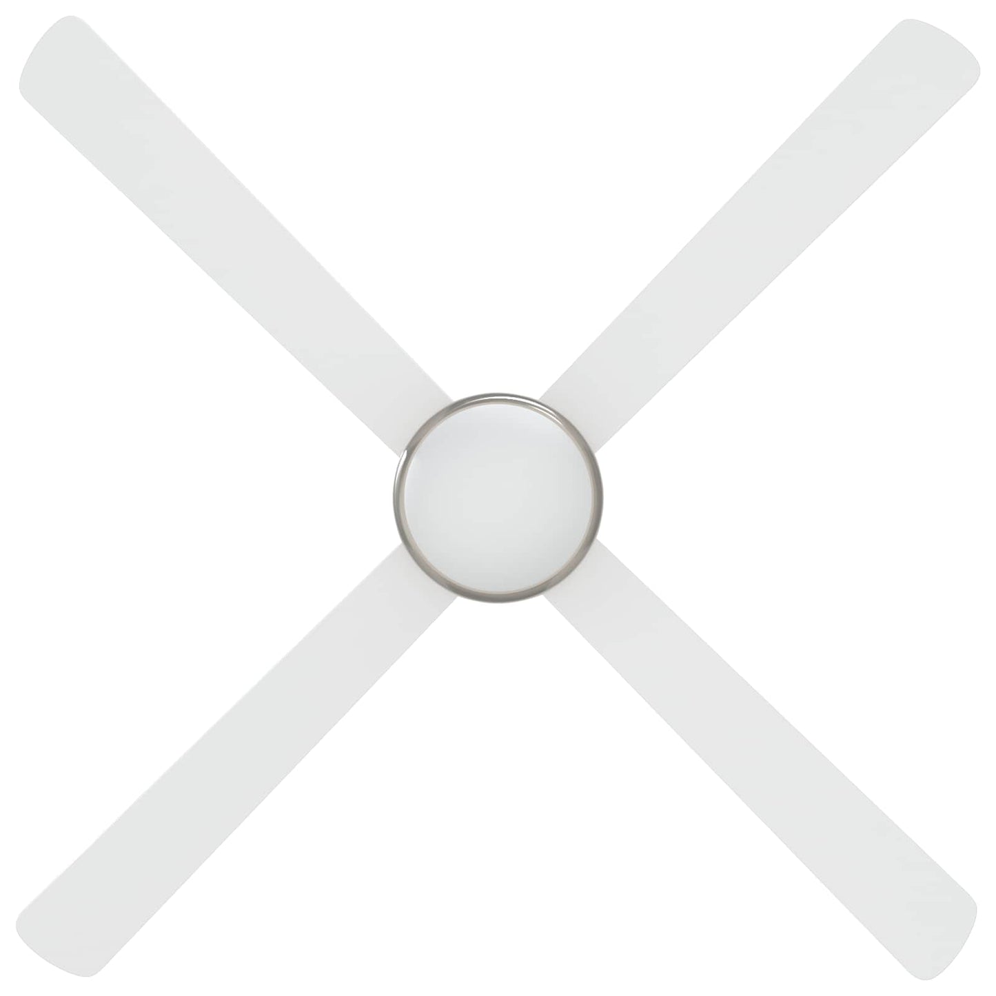 Plafondventilator met licht en afstandsbediening Ø 130 cm Wit