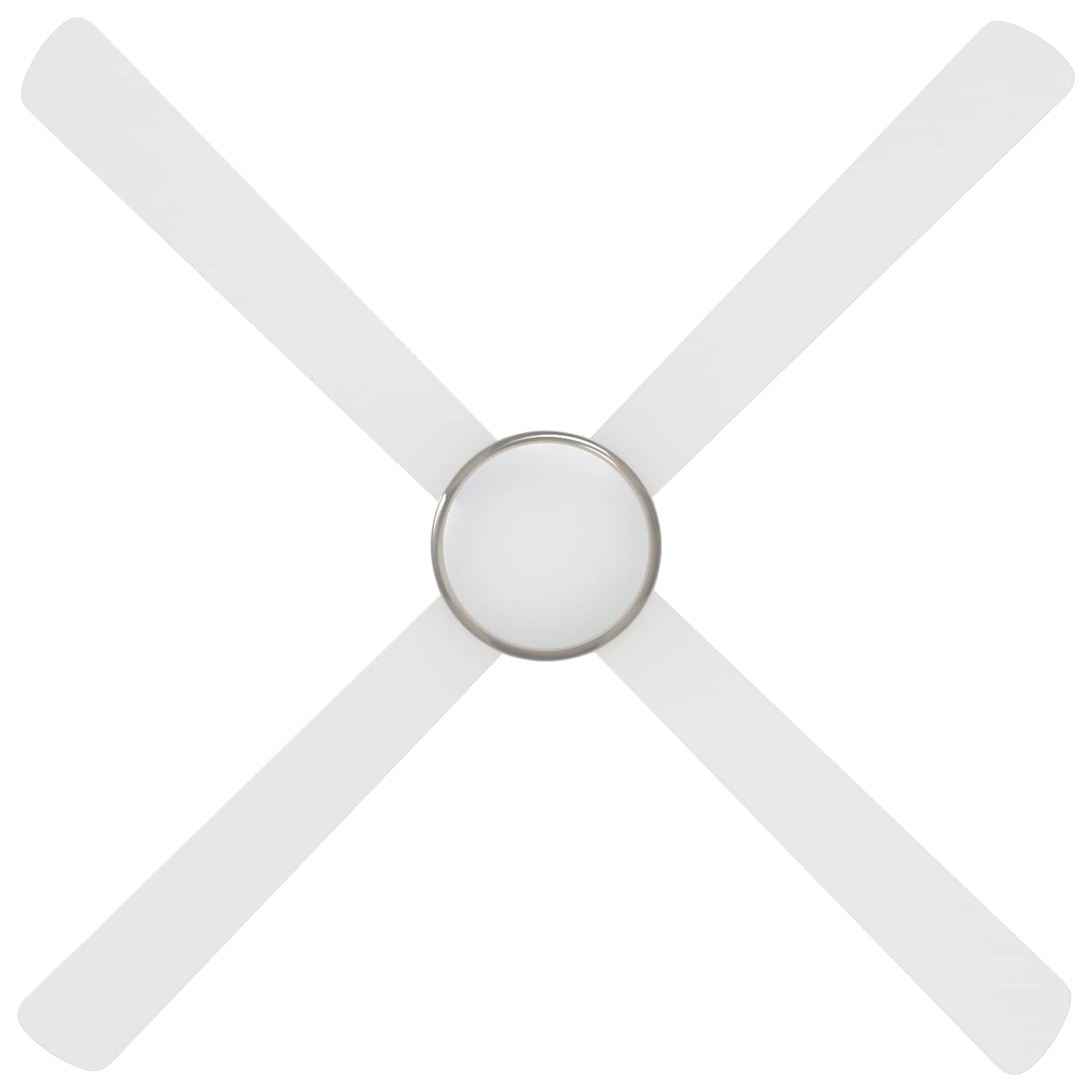 Plafondventilator met licht en afstandsbediening Ø 130 cm Wit