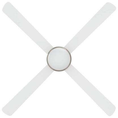 Plafondventilator met licht en afstandsbediening Ø 130 cm Wit