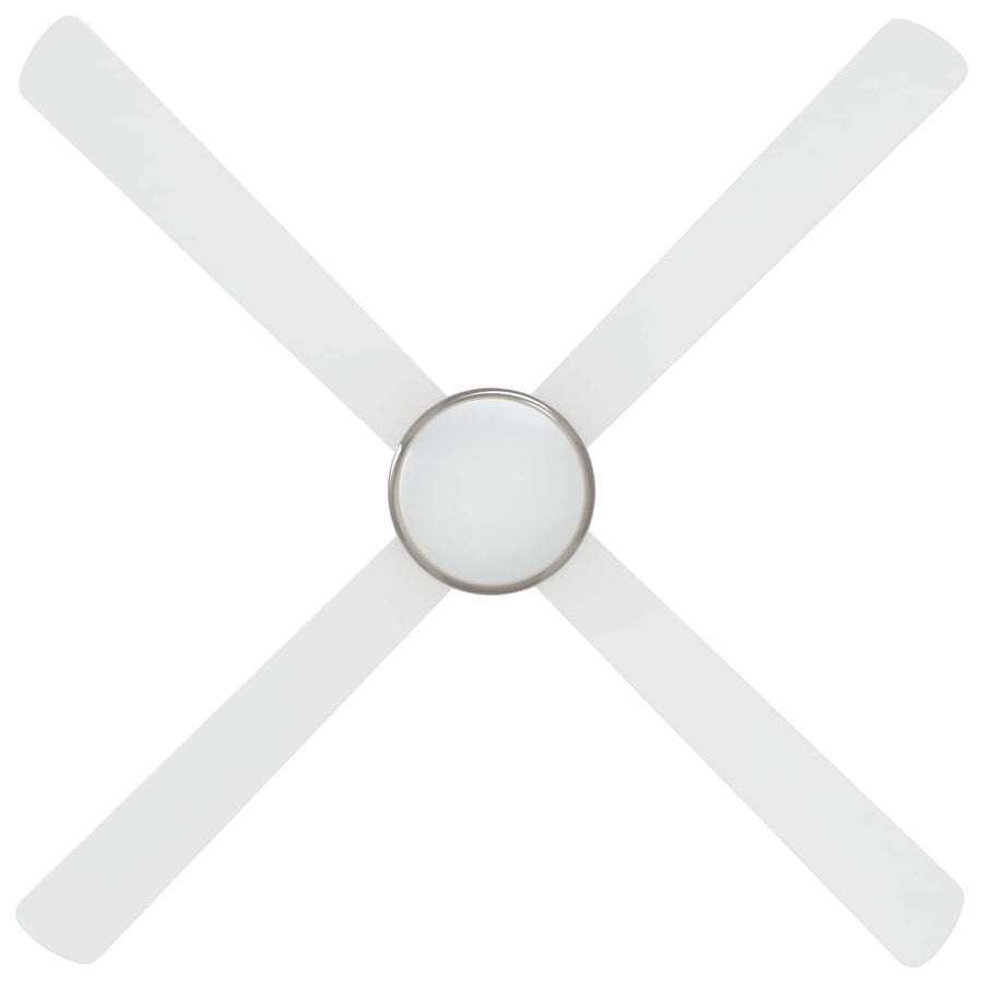 Plafondventilator met licht en afstandsbediening Ø 130 cm Wit