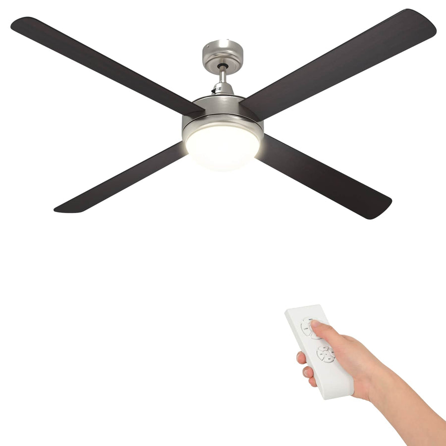 Plafondventilator met licht en afstandsbediening Ø 130 cm