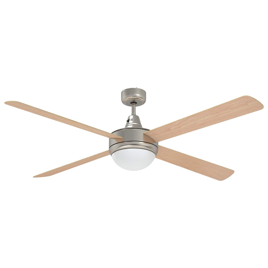 Plafondventilator met licht en afstandsbediening Ø 130 cm