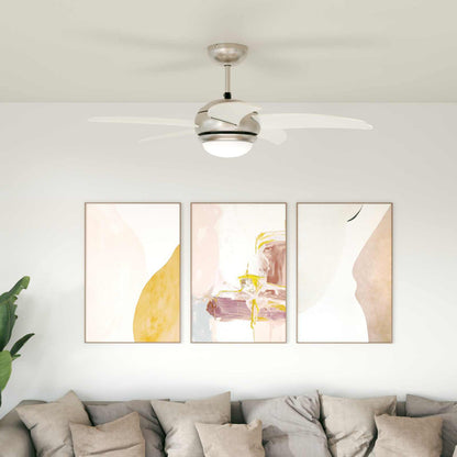Plafondventilator met licht en afstandsbediening Ø 110 cm