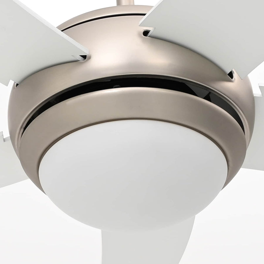 Plafondventilator met licht en afstandsbediening Ø 110 cm Wit