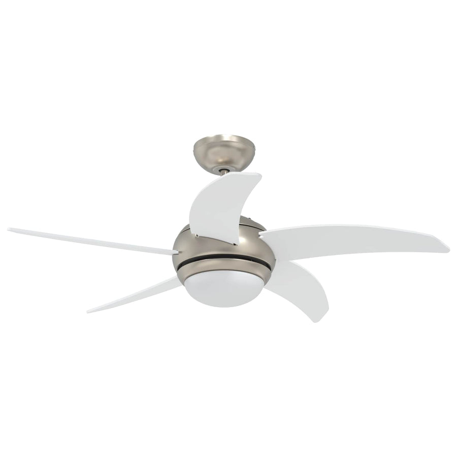 Plafondventilator met licht en afstandsbediening Ø 110 cm Wit