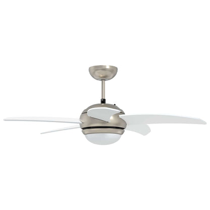 Plafondventilator met licht en afstandsbediening Ø 110 cm Wit