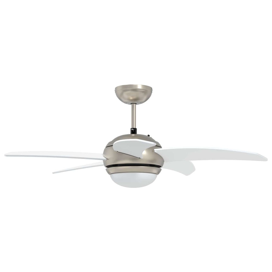 Plafondventilator met licht en afstandsbediening Ø 110 cm Wit