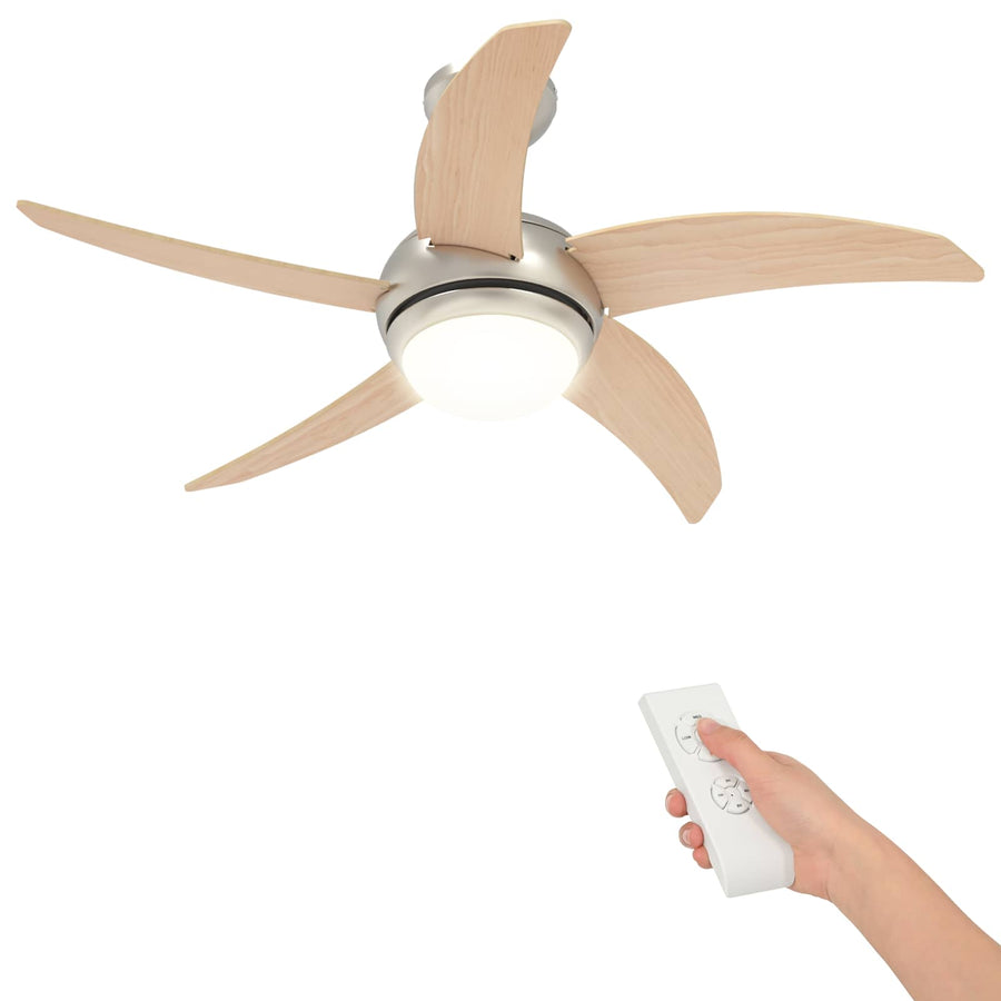 Plafondventilator met licht en afstandsbediening Ø 110 cm
