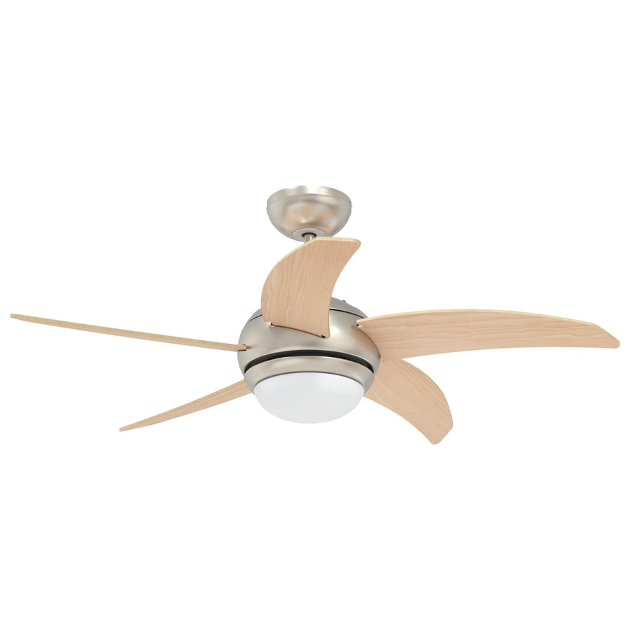 Plafondventilator met licht en afstandsbediening Ø 110 cm