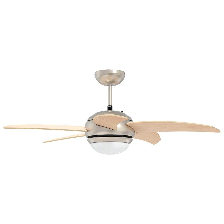 Plafondventilator met licht en afstandsbediening Ø 110 cm