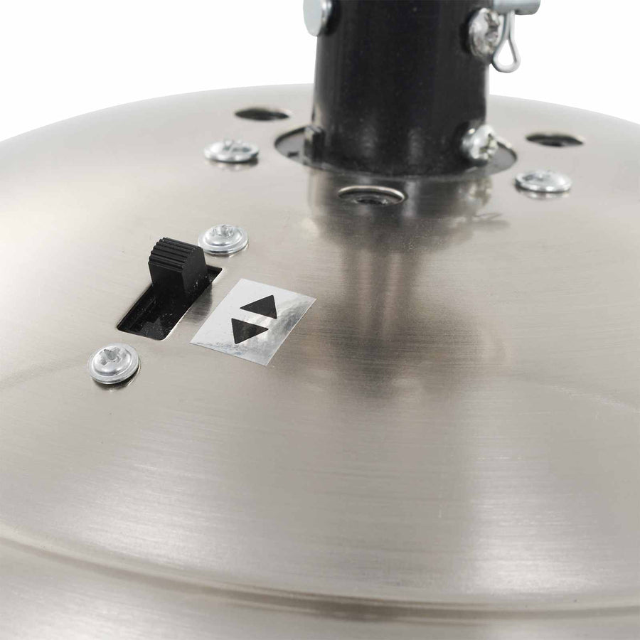 Plafondventilator met licht en afstandsbediening Ø 130 cm Zwart