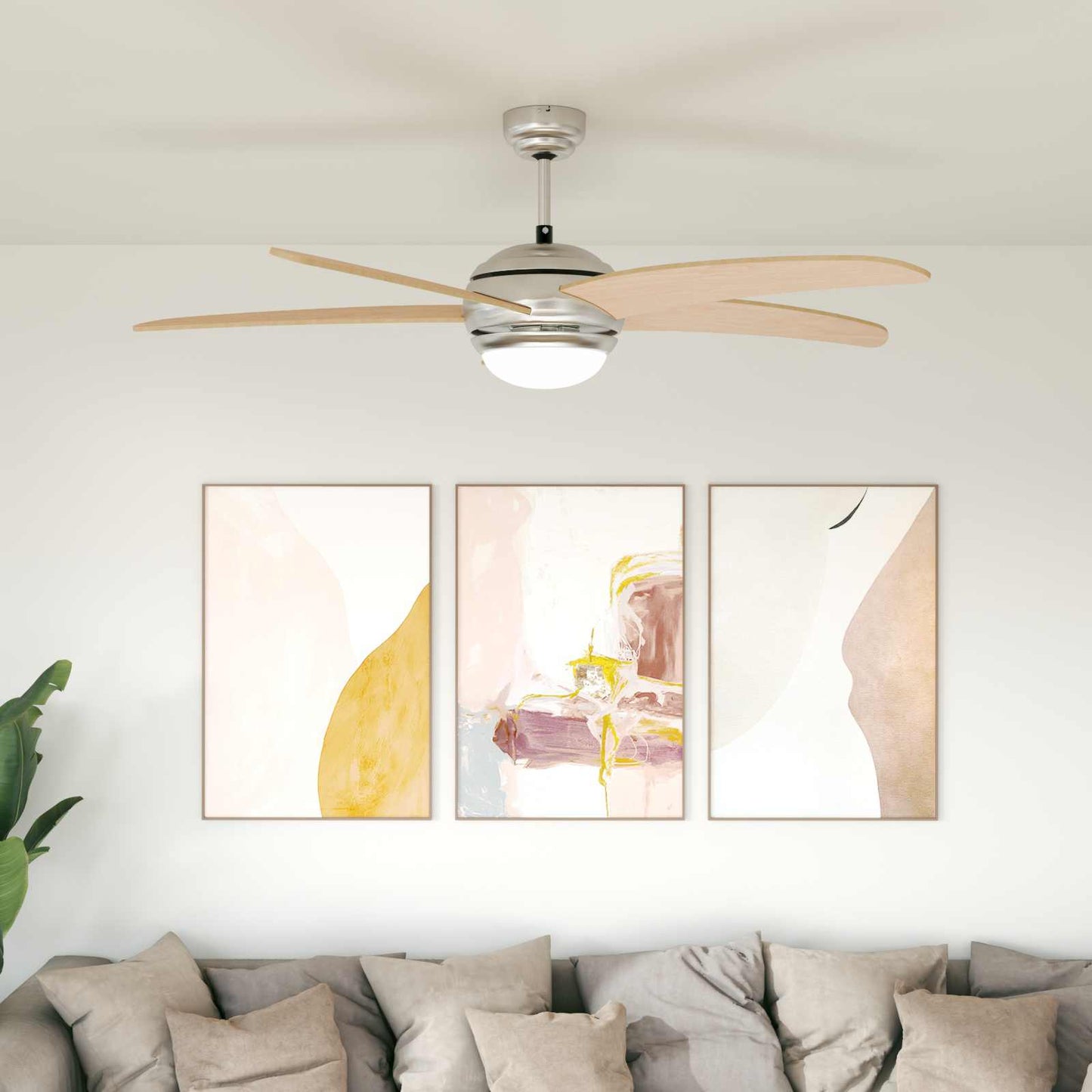 Plafondventilator met licht Ø 130 cm Sonoma