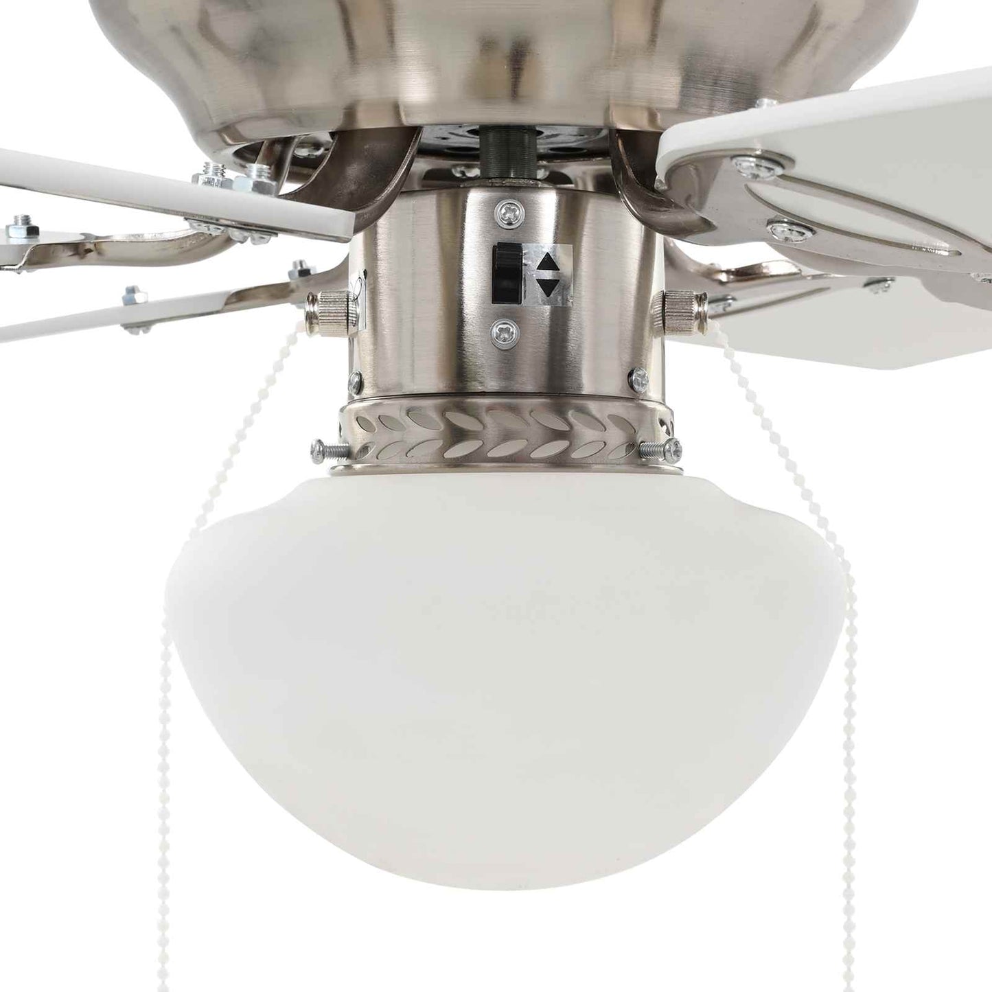 Plafondventilator met licht Ø 82 cm Wit