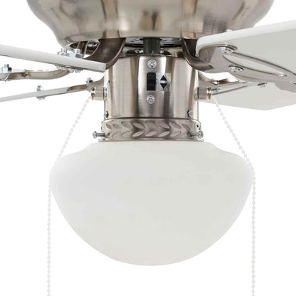 Plafondventilator met licht Ø 82 cm Wit