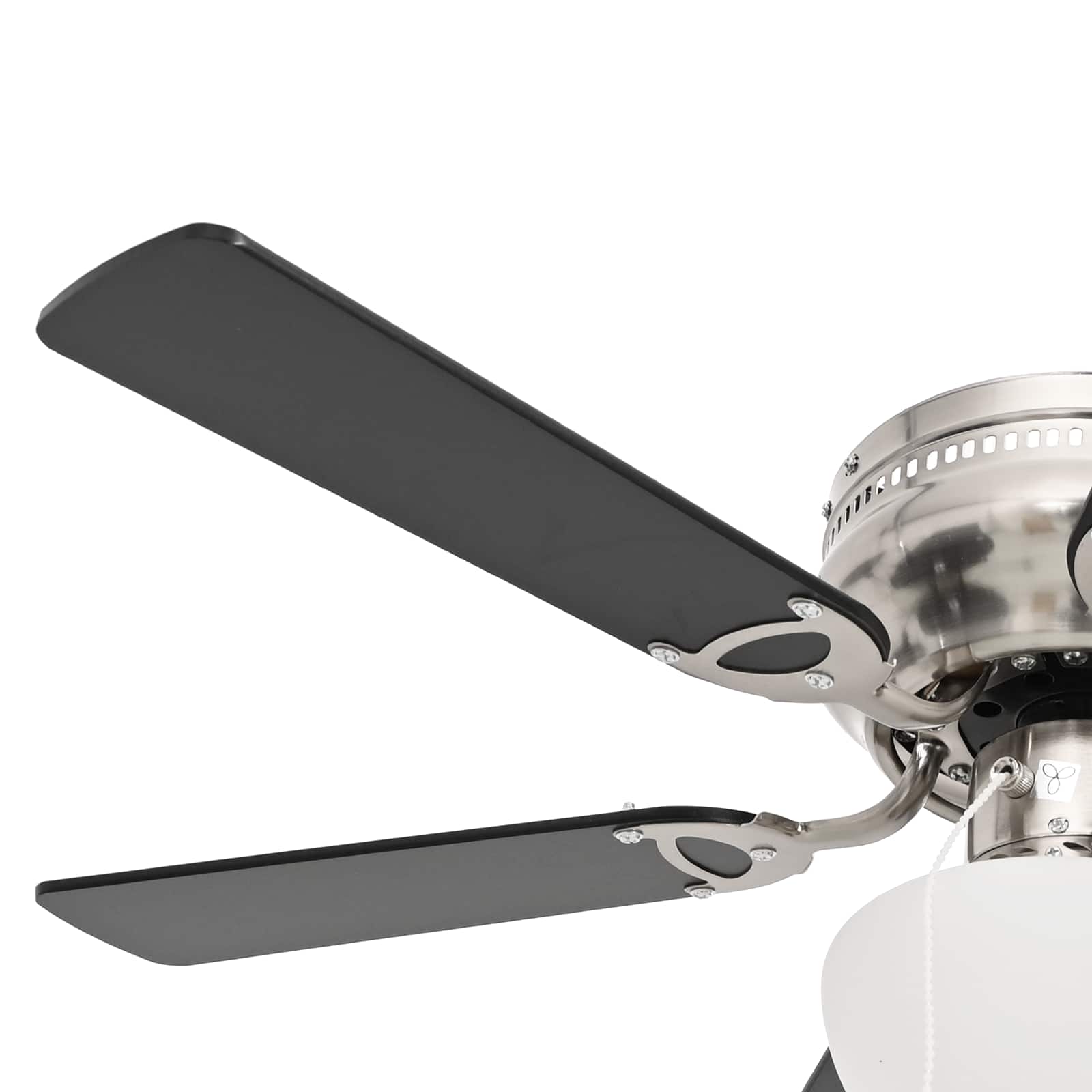 Plafondventilator met licht Ø 82 cm Zwart