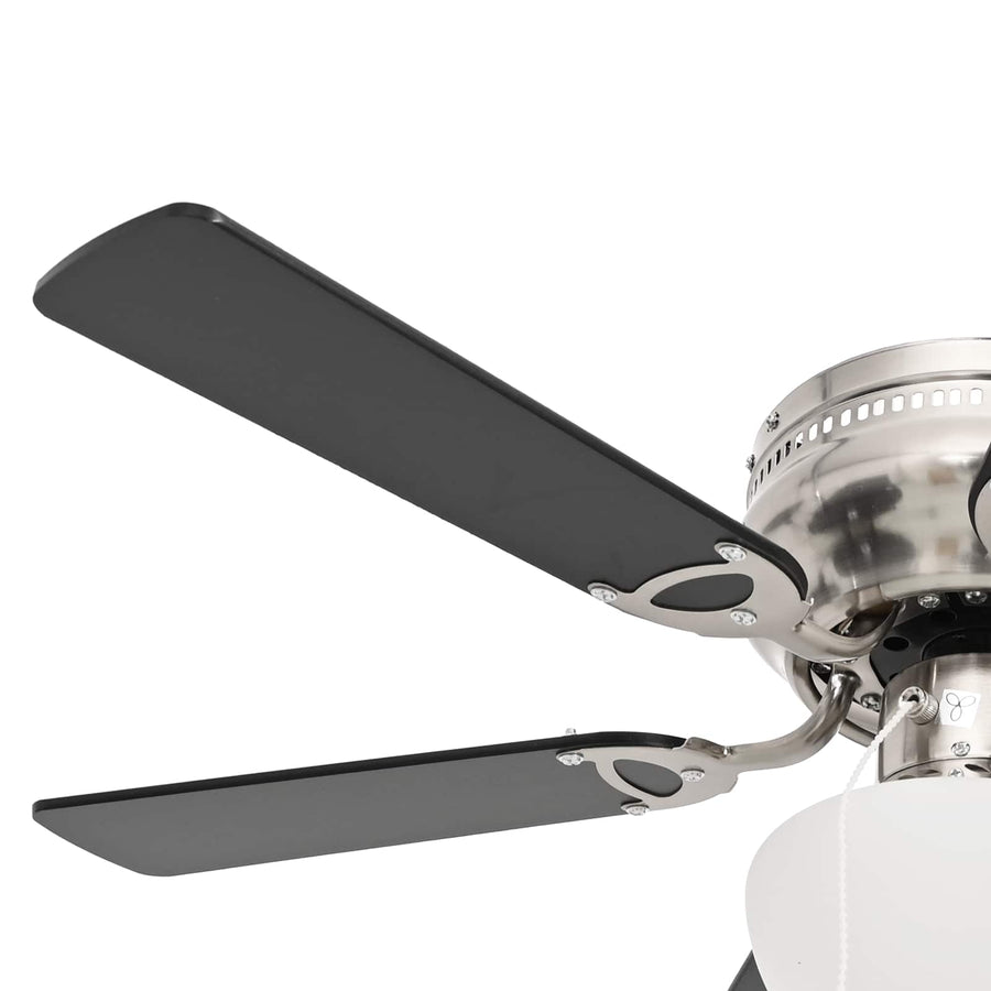 Plafondventilator met licht Ø 82 cm Zwart