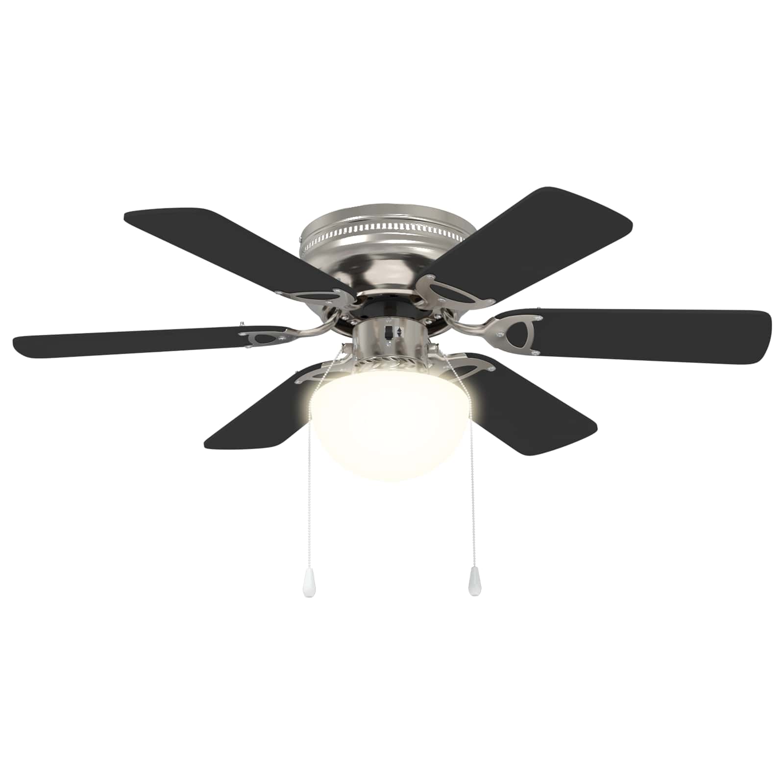 Plafondventilator met licht Ø 82 cm Zwart