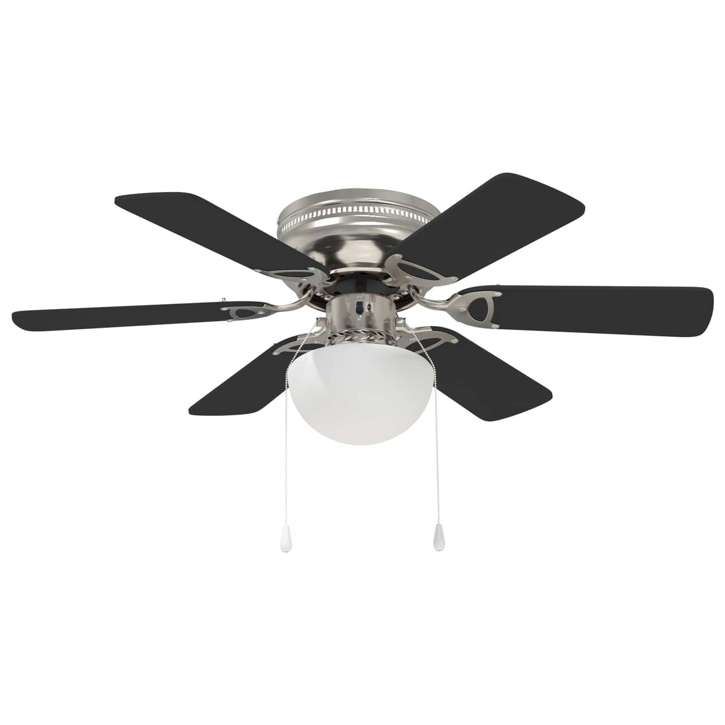 Plafondventilator met licht Ø 82 cm Zwart