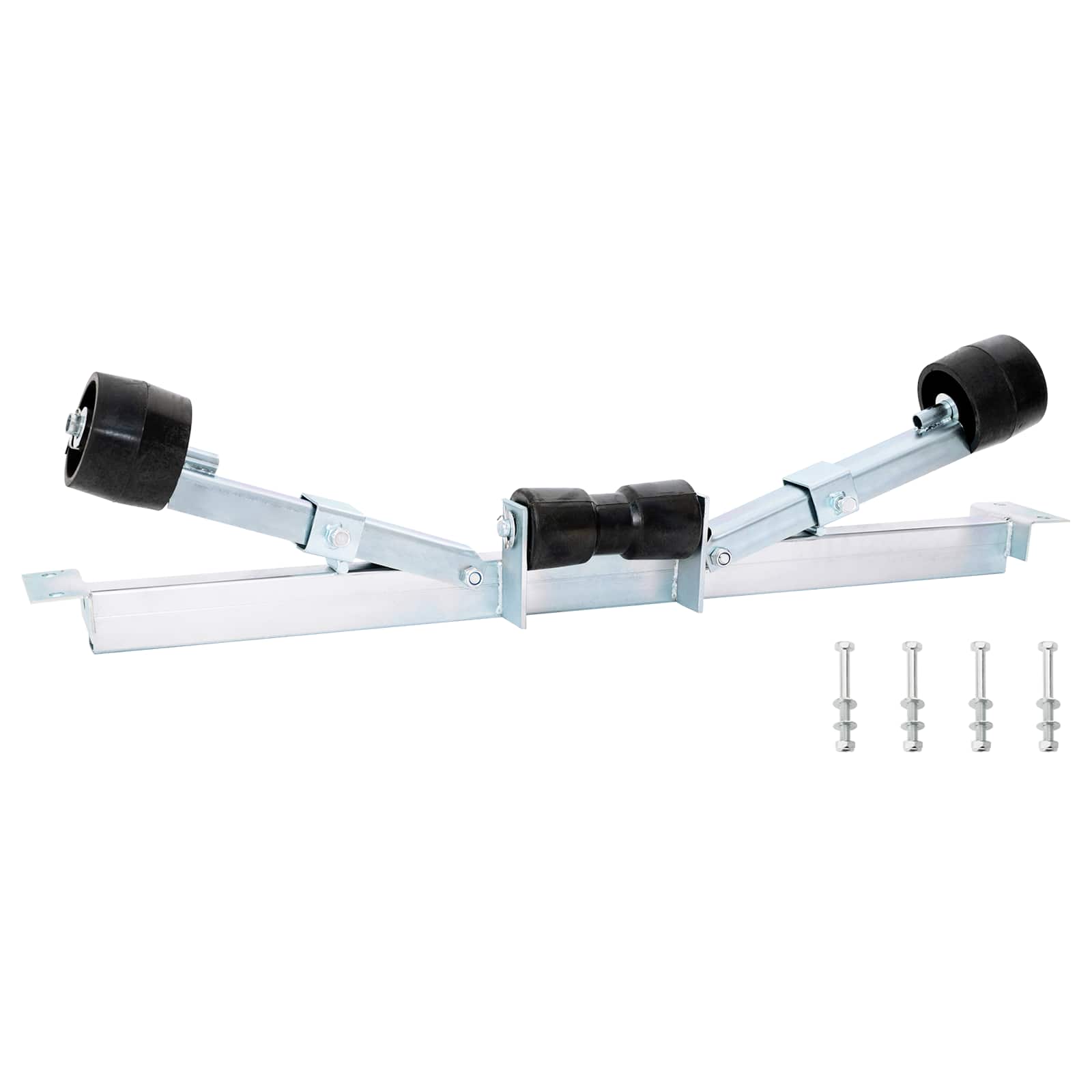 Boot Trailer Ondersteuning 90,5 x 12 x 32 cm zilver