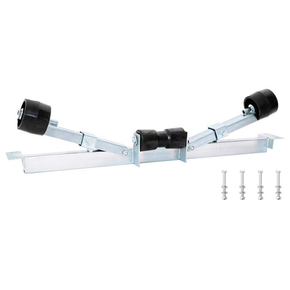 Boot Trailer Ondersteuning 90,5 x 12 x 32 cm zilver