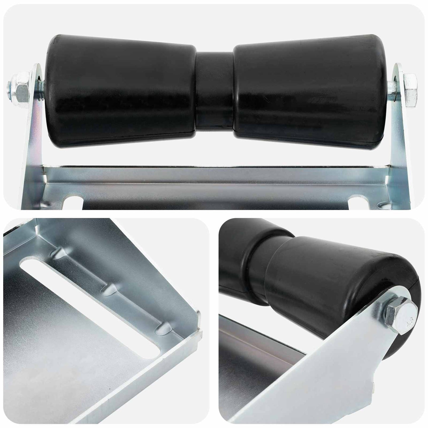 Boot Trailer Roller met Beugel 25,4 cm Gegalvaniseerd staal