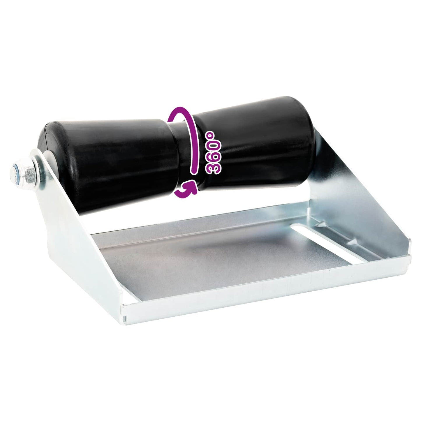 Boot Trailer Roller met Beugel 25,4 cm Gegalvaniseerd staal
