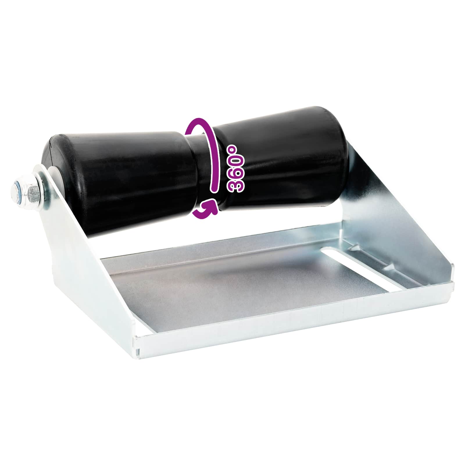 Boot Trailer Roller met Beugel 25,4 cm Gegalvaniseerd staal
