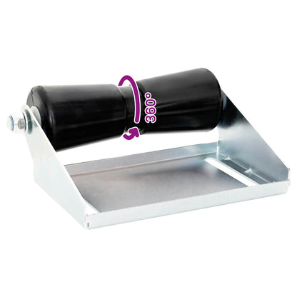 Boot Trailer Roller met Beugel 25,4 cm Gegalvaniseerd staal
