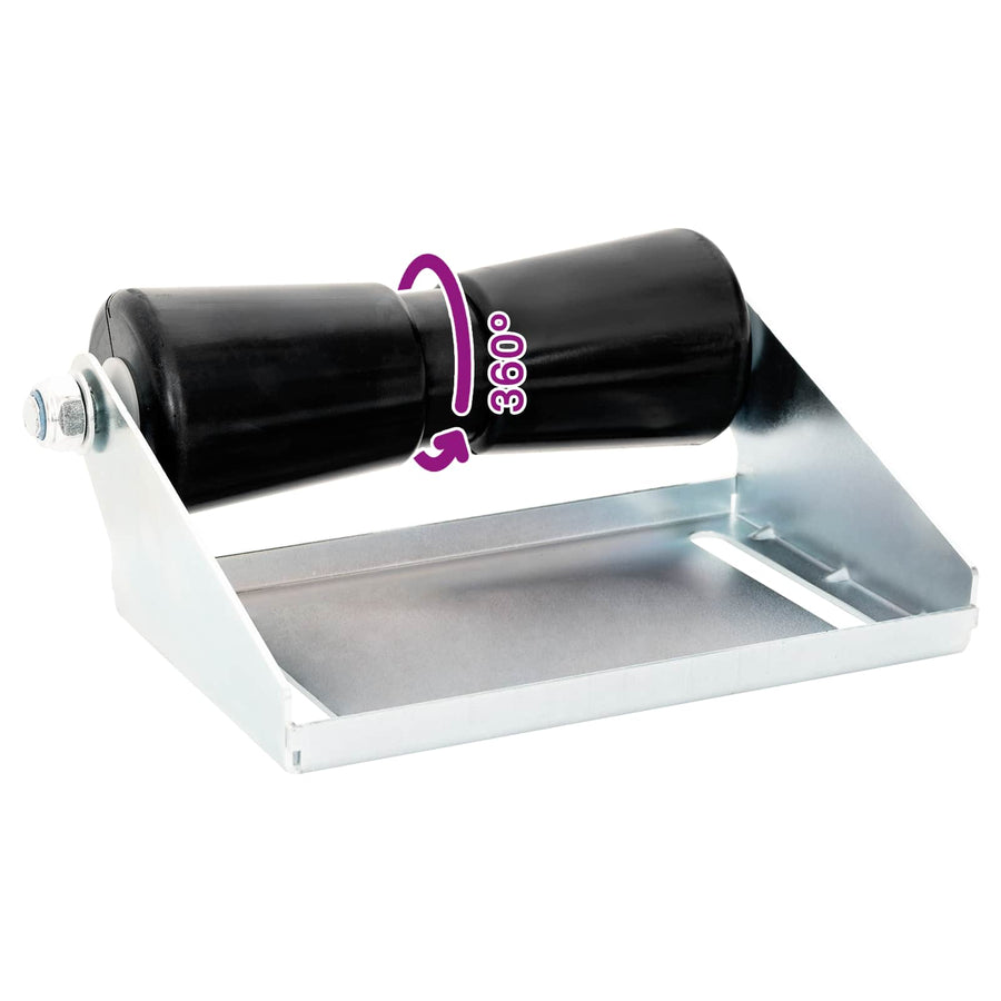 Boot Trailer Roller met Beugel 25,4 cm Gegalvaniseerd staal