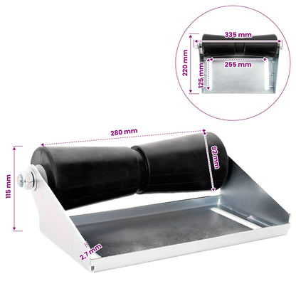 Boot Trailer Roller met Beugel 30,5 cm Gegalvaniseerd staal